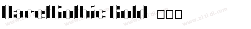 VaretGothic Bold字体转换